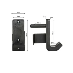 Crochets en J pour racks à squat de musculation et rigs ATX série 700 - Capacité de charge 500 kg