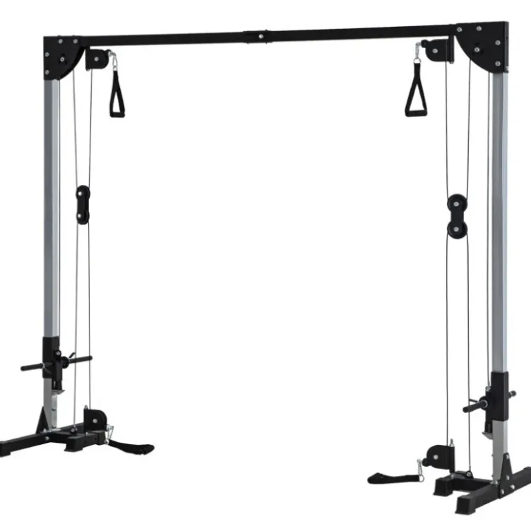 Crossover câble machine à charge libre - Poulie vis à vis capacité de charge 100 kg pour exercices de tirage variés