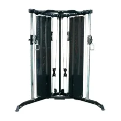 Cross trainer à double colonne de poids 2 x 50 kg - Poulie vis à vis home gym