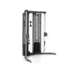 Cross trainer à double colonne de poids 2 x 50 kg - Poulie vis à vis home gym