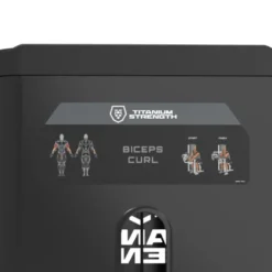 Curl Biceps Machine à charge guidée 125 kg pour salles de sport professionnelles - Titanium Strength Black Series RX BSRX-S54