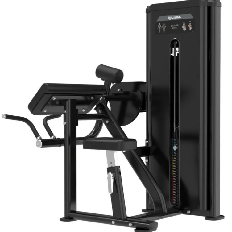 Curl Biceps Machine à charge guidée 125 kg pour salles de sport professionnelles - Titanium Strength Black Series RX BSRX-S54