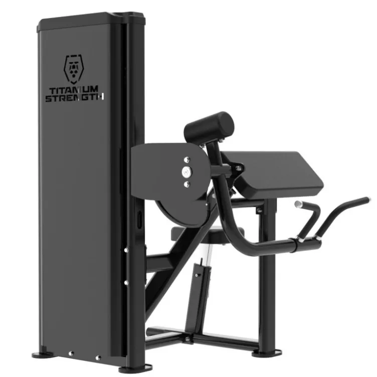 Curl Biceps Machine à charge guidée 125 kg pour salles de sport professionnelles - Titanium Strength Black Series RX BSRX-S54