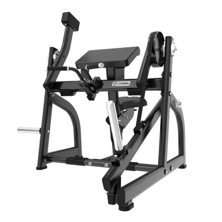Curls biceps machine professionnelle à charge libre 100 kg max Titanium Strength Black Séries BS-PL22 - Appareil Plate loaded