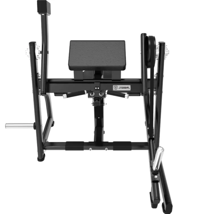 Curls biceps machine professionnelle à charge libre 100 kg max Titanium Strength Black Séries BS-PL22 - Appareil Plate loaded
