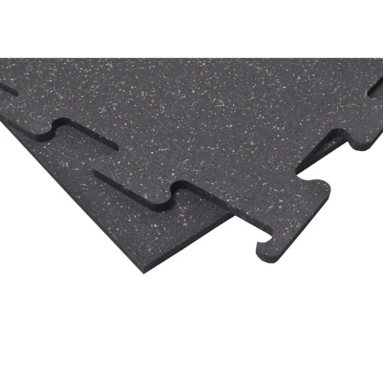 Dalles de sol carrées / puzzles 2 mm à 10 mm en caoutchouc moucheté mix color pour home-gym