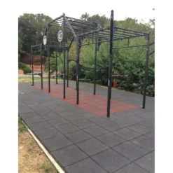 Dalles de sol en caoutchouc pour espace de sport en extérieur 25 ou 45 mm