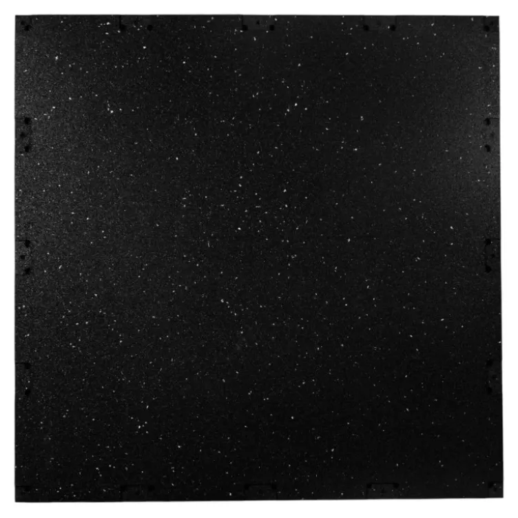 Dalles de sol en caoutchouc SBR et picots EPDM gris 100 x 100 x 2 cm pour salle de musculation et fitness