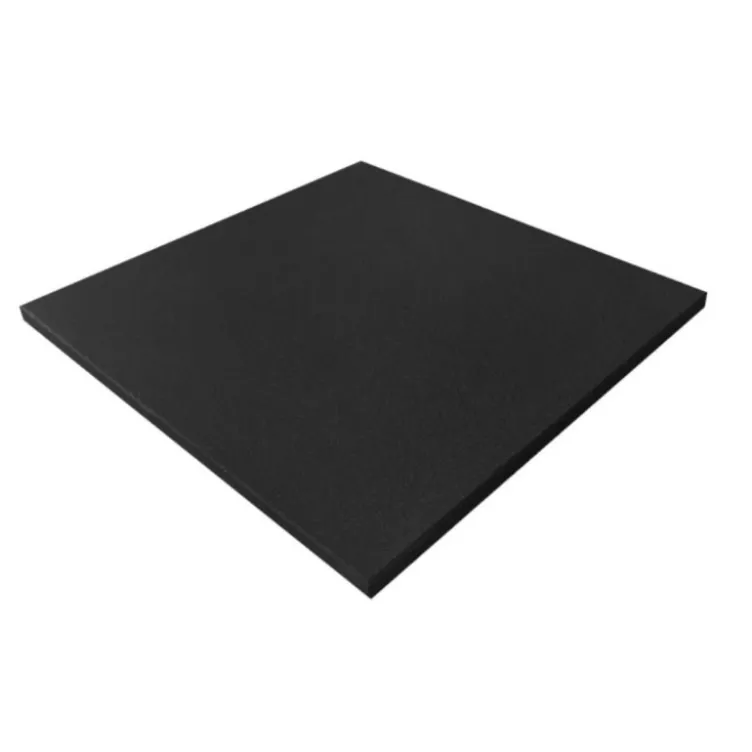 Dalles de sol Premium en caoutchouc haute densité Titanium strength RTBLK 1 m x 1 m de 1 à 4 cm d'épaisseur