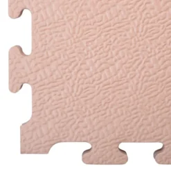 Dalles de sol puzzle effet bois 100 x 100 x 2 cm pour salle de sport et home gym - Installation facile et Norme EN71