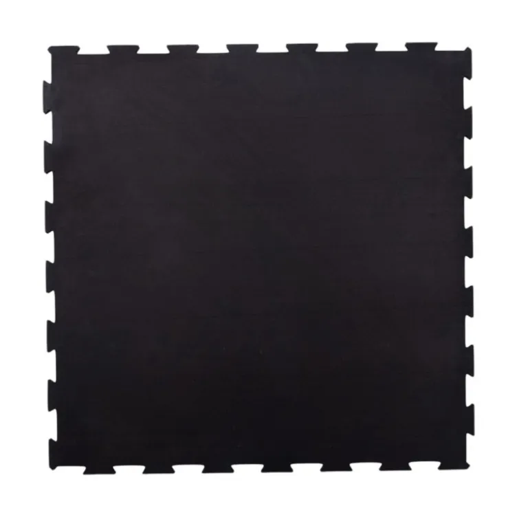 Dalles de sol puzzles en caoutchouc SBR haut de gamme pour salles de sport - 100 x 100 x 1,5 cm