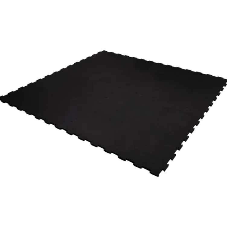 Dalles de sol puzzles en caoutchouc SBR haut de gamme pour salles de sport - 100 x 100 x 1,5 cm