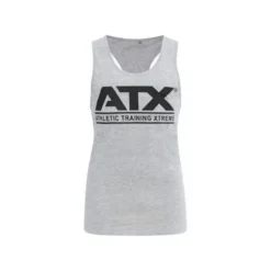 Débardeur ATX Gris avec logo noir taille S à XL