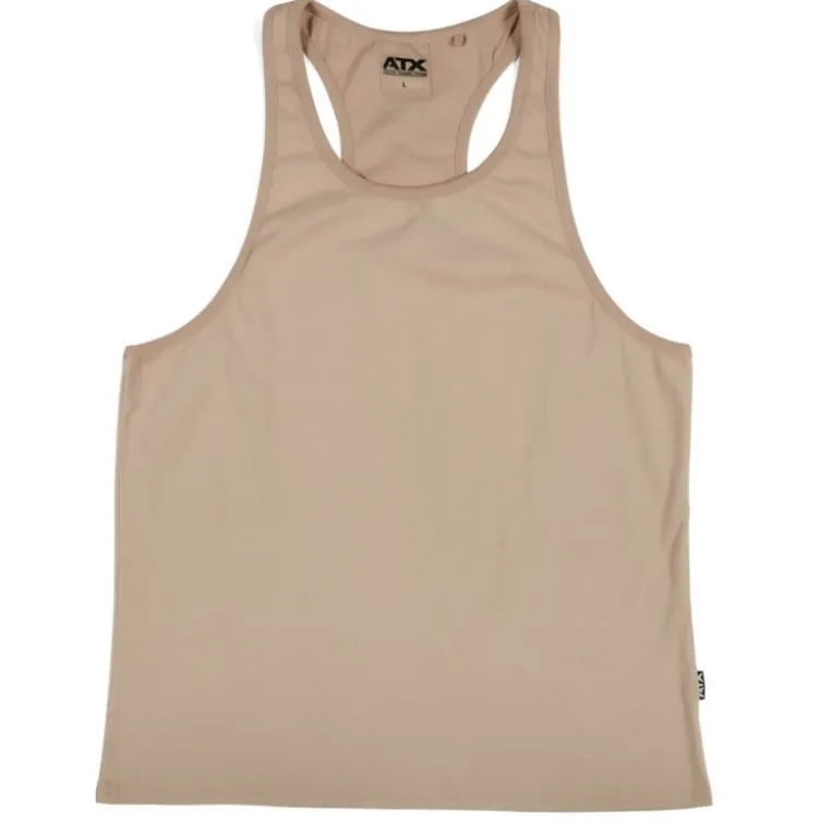 Débardeur de sport couleur light taupe ultra-confortable - Coupe ajustée ATX