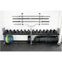 Delta Dumbbell professionnel ATX de 4kg à 28kg - Haltère court avec poignée de 30 mm