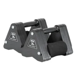 Delta Dumbbell professionnel ATX de 4kg à 28kg - Haltère court avec poignée de 30 mm