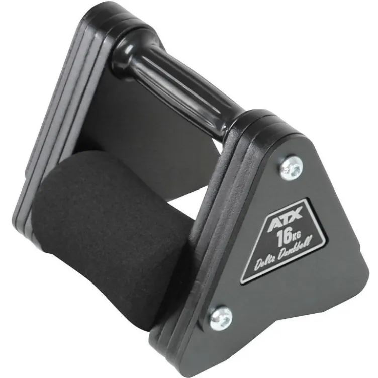 Delta Dumbbell professionnel ATX de 4kg à 28kg - Haltère court avec poignée de 30 mm