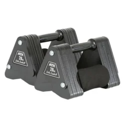 Delta Dumbbell professionnel ATX de 4kg à 28kg - Haltère court avec poignée de 30 mm