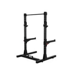 Demi rack pliable de qualité pro à capacité de charge 450 kg avec bras de sécurité et crochets en J - Titanium Strength