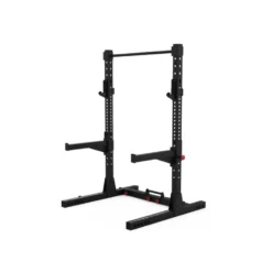 Demi rack pliable de qualité pro à capacité de charge 450 kg avec bras de sécurité et crochets en J - Titanium Strength