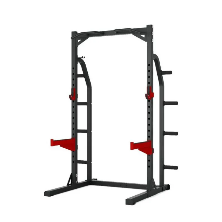 Demi-rack à squat de culturisme semi-pro avec capacité de charge 272 kg - Heavy Duty Half Rack RH50 Titanium Strength