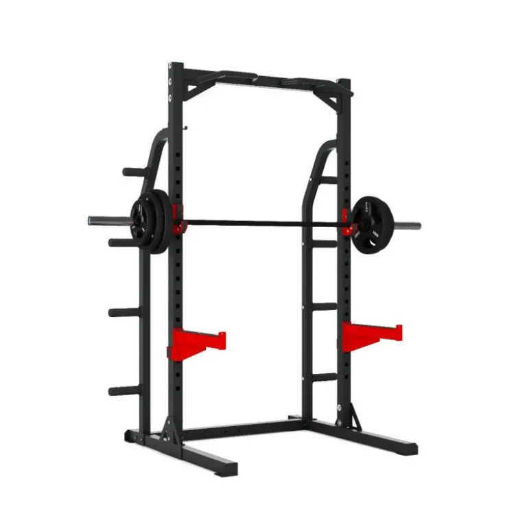 Demi-rack à squat de culturisme semi-pro avec capacité de charge 272 kg - Heavy Duty Half Rack RH50 Titanium Strength