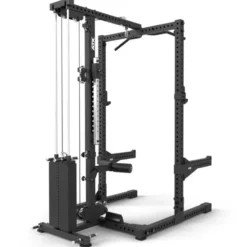 Demi-rack à squat de musculation avec poulie haute et basse à charge guidée 125 kg de marque ATX - Série 700