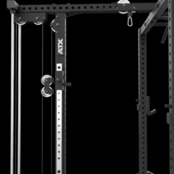 Demi-rack à squat de musculation avec poulie haute et basse à charge guidée 125 kg de marque ATX - Série 700