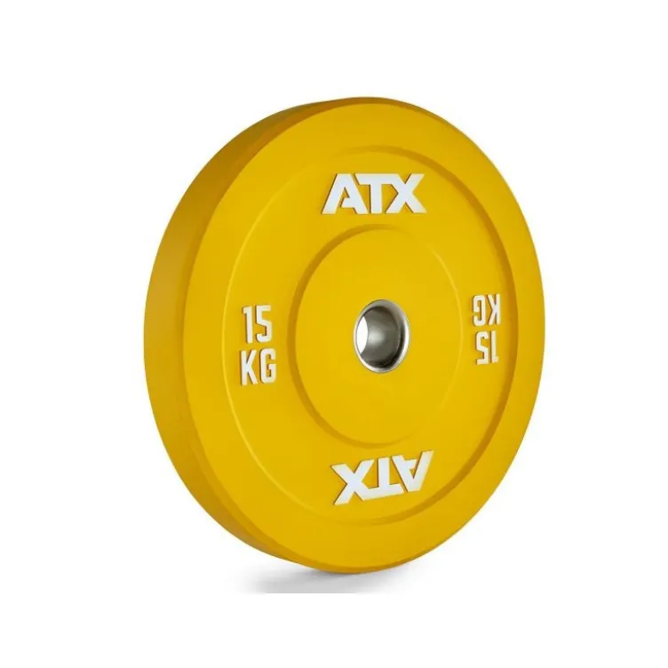 Disque de musculation olympique en caoutchouc colorés ATX Bumper
