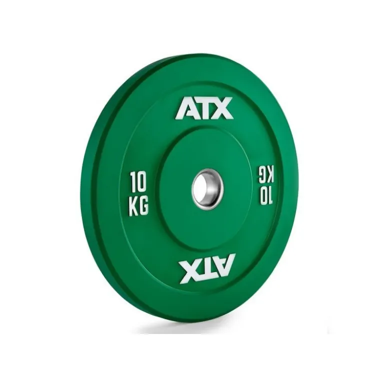 Disque de musculation olympique en caoutchouc colorés ATX Bumper