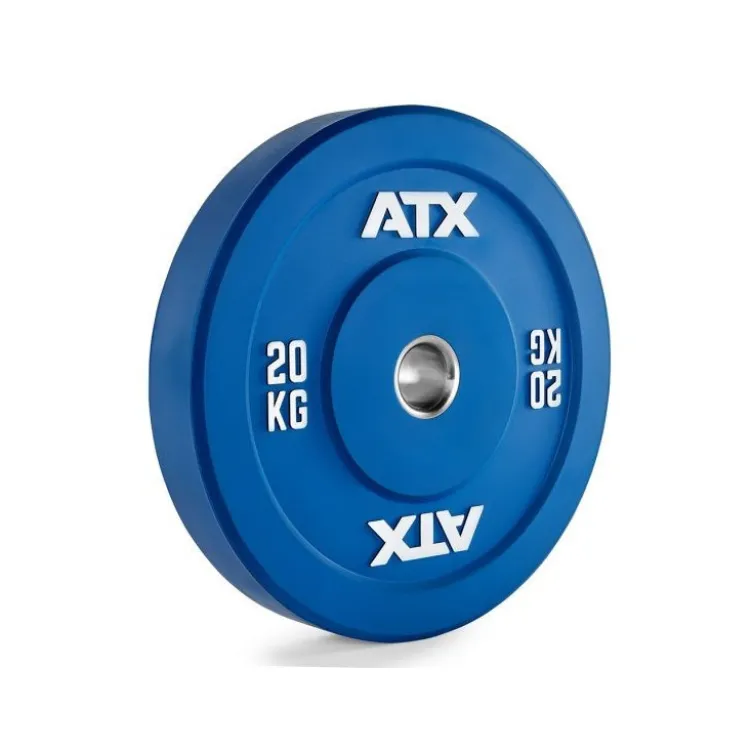 Disque de musculation olympique en caoutchouc colorés ATX Bumper