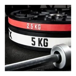 Disque d'initiation droppable en caoutchouc 2,5 et 5 kg ATX - Diamètre olympique - Cross-fit et haltérophilie