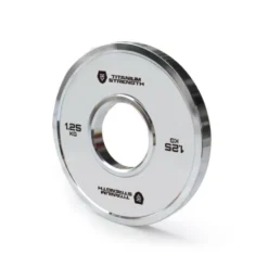 Disques de poids chromés olympique avec profil ultra-fin et faible tolérance de poids de 1,25 à 20 kg - Titanium Strength