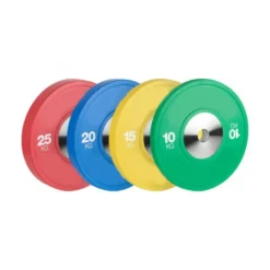 Disques de poids de compétition de couleur pour cross-training 10 à 25 kg