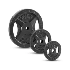 Disques de poids de musculation à poignées 0,5 à 25 kg - Alésage 30mm