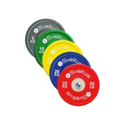 Disques de poids en acier format compétition avec charge allant de 5 à 25 kg