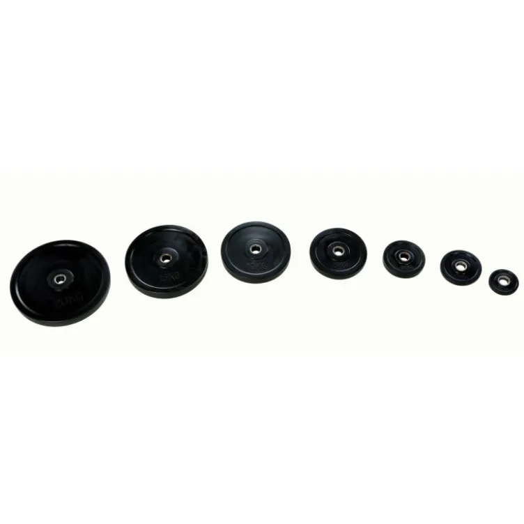 Disques de poids en caoutchouc 30 mm 0,5 à 20 kg