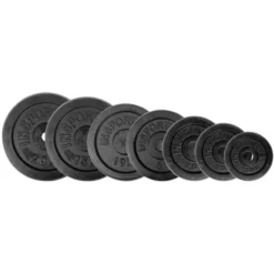 Disques de poids en fonte CAST IRON de 0,5 kg à 20 kg avec diamètre standard pour home-gym