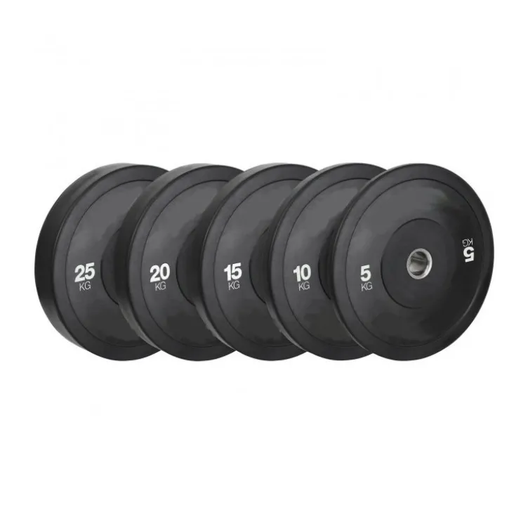 Disques de poids olympiques avec revêtement en caoutchouc 5 à 25 kg