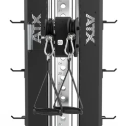 Double station de traction ATX à fixation murale avec colonne de poids de 65 kg - Cable Pulley 4000