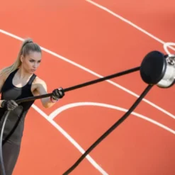 Endless Rope avec 6 niveaux de résistance - Système de corde sans fin pour exercices physiques avec mouvement bidirectionnel
