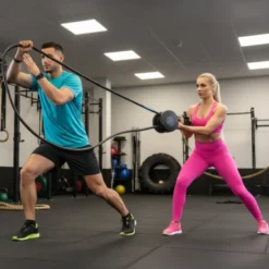 Endless Rope avec 6 niveaux de résistance - Système de corde sans fin pour exercices physiques avec mouvement bidirectionnel