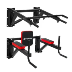 Ensemble complet barre de traction murale et barres parallèles pour entrainement à la maison - capacité de charge de 150 kg