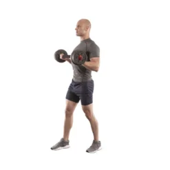 Ensemble complet de 2 set d'haltères pour exercices de musculation en Home Gym