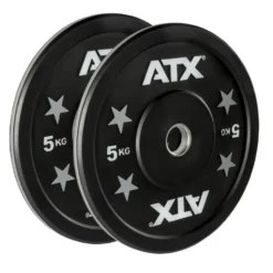 Ensemble économique - Pack barre de musculation et 100 kg de bumper plates ATX pour haltérophilie