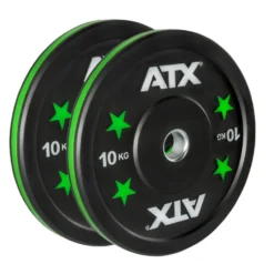 Ensemble économique - Pack barre de musculation et 100 kg de bumper plates ATX pour haltérophilie
