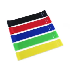 Ensemble de 5bandes de résistance élastiques ATX avec intensités différentes jusqu'à 18 kg