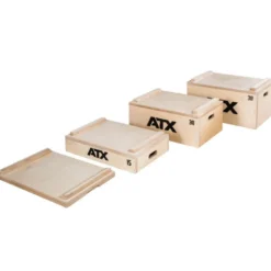 Ensemble de Jerk Block en bois empilables pour Strongman