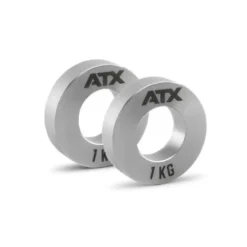 Ensemble de Mini Plaques d’acier fractionnaires ATX : 2x0,25 + 2x0,5 + 2x1 kg