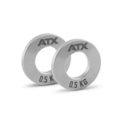 Ensemble de Mini Plaques d’acier fractionnaires ATX : 2x0,25 + 2x0,5 + 2x1 kg